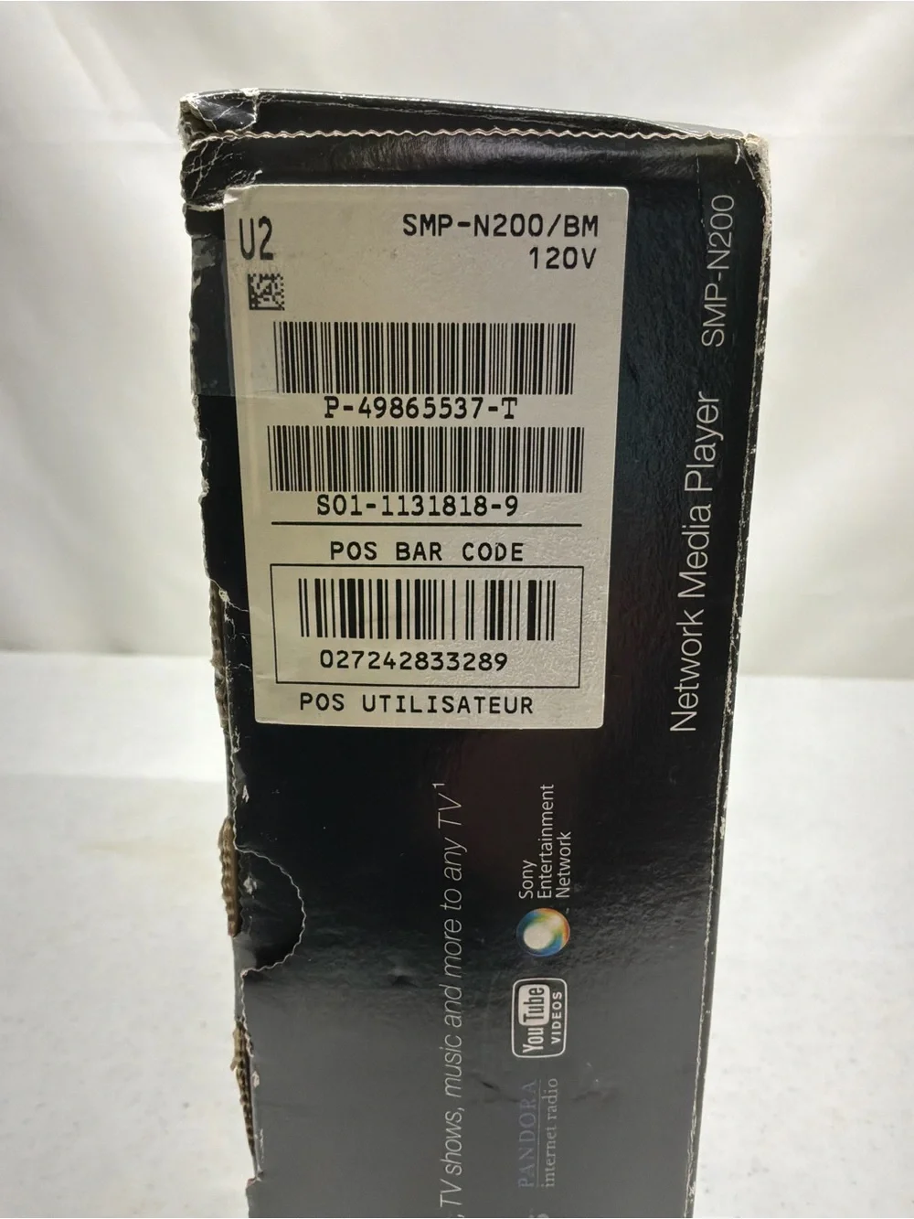 Sony Black Streaming Media Player (SMP-N200)
